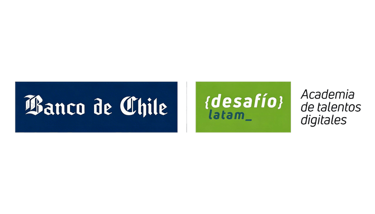 Logo Banco de Chile y Academia Desafío Latam